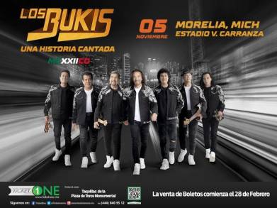 Â¡No te los puedes perder LOS BUKIS en Morelia con su Tour 